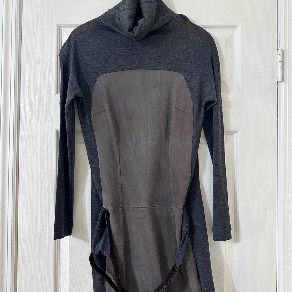 Brunello Cucinelli Grey Long Sleeve Dress Size Medium